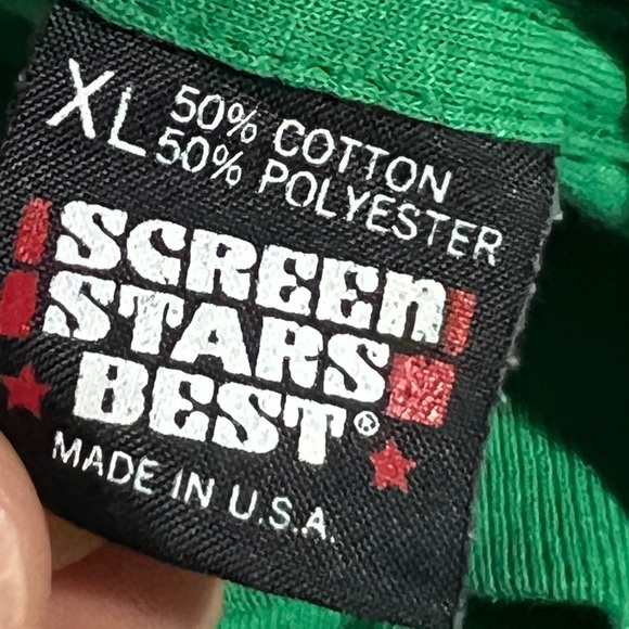 Vintage 90s Transplanted by the Irish St Patricks Day 1990s Tee Tshirt - Picture 6 of 6